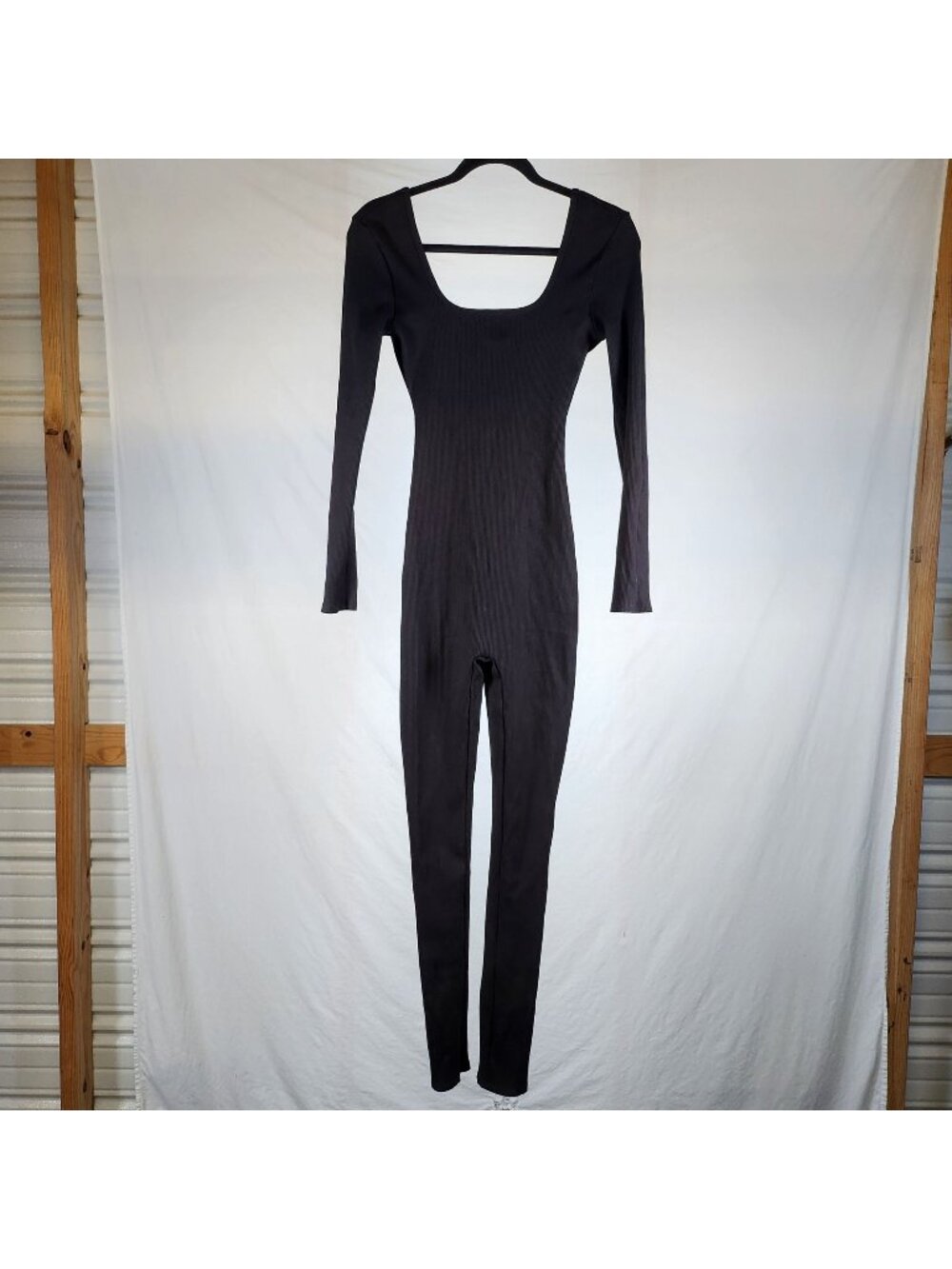 Fashion Nova Unitard Catsuit Ribbed Medium Dance Festival Lounge Yoga Workout
